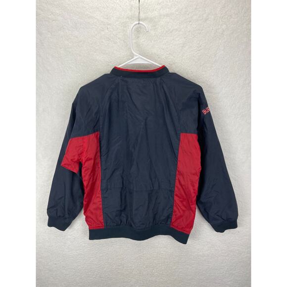 MLB Boston Red Sox Windbreaker Boys Size M 12/14 Navy Pullover Jacket Baseball - Picture 7 of 8